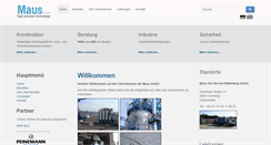 Desktop Screenshot of maus-gmbh.com