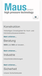 Mobile Screenshot of maus-gmbh.com